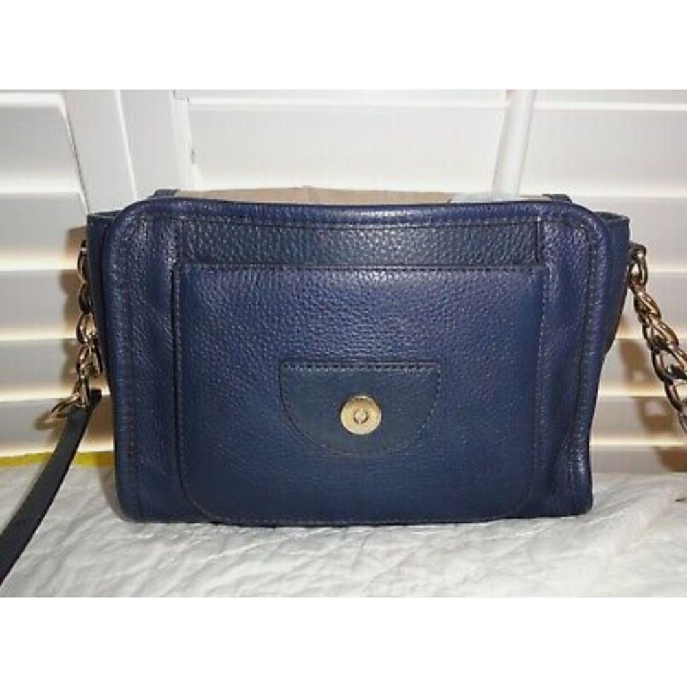 Michael Kors Blue Pebble Leather Crossbody - Picture 2 of 7